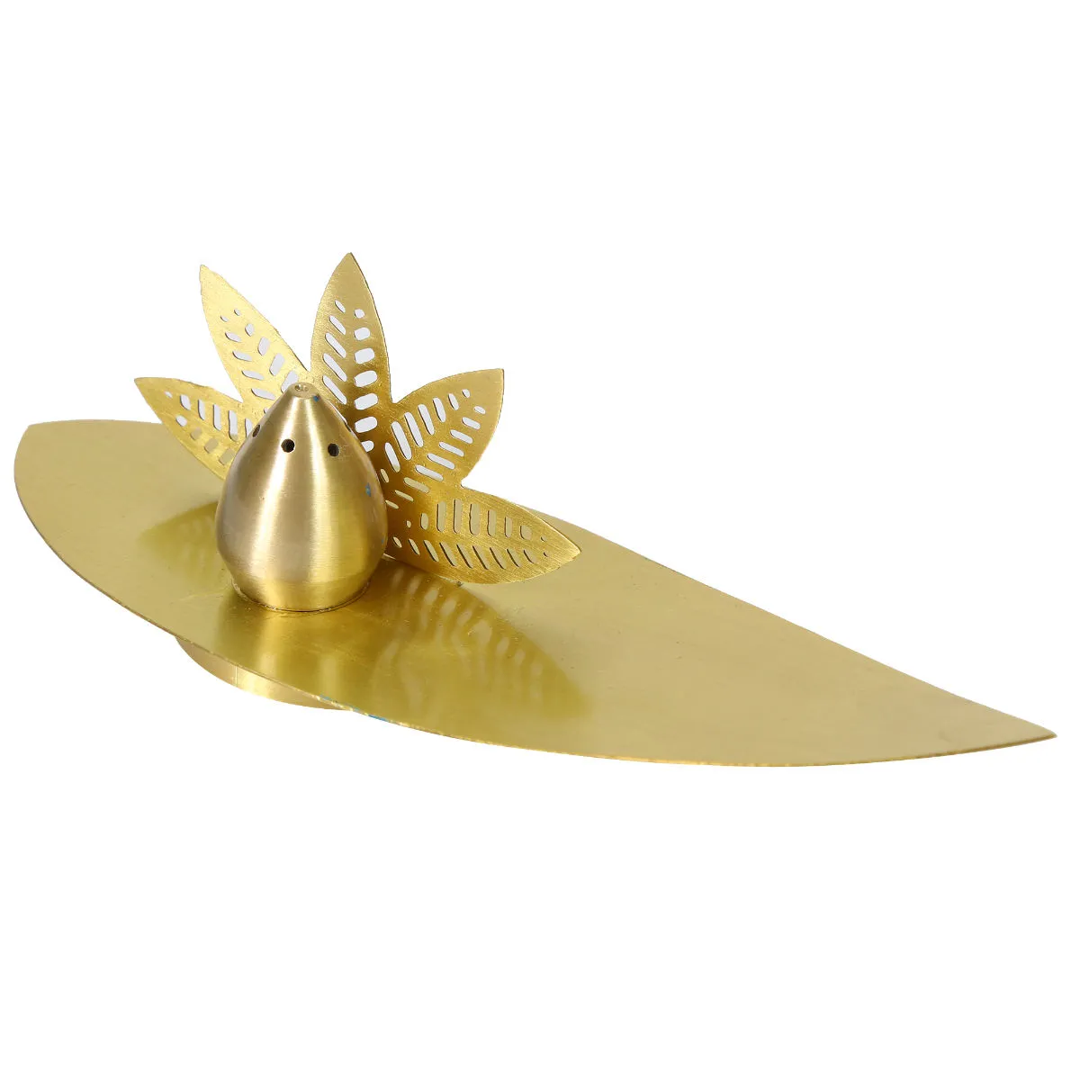 NAKSHIKATHAA Gold Incense Holder