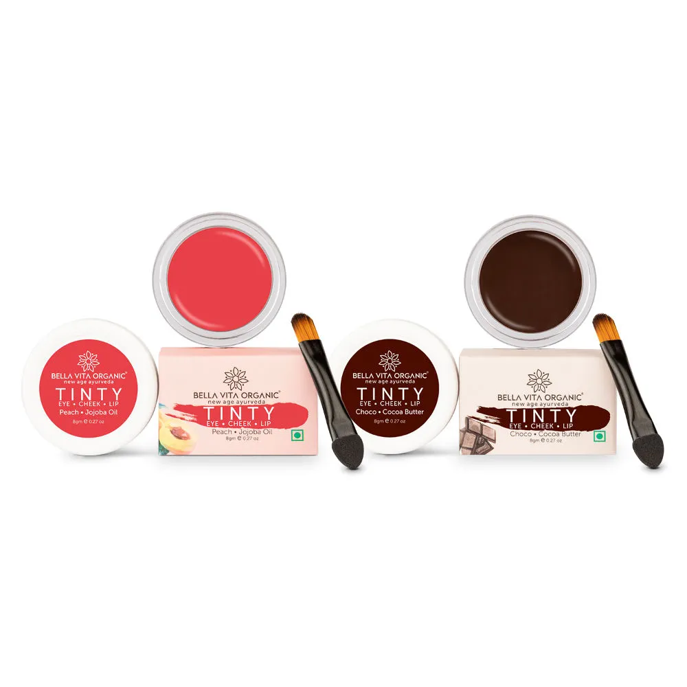 Bella Vita Organic 3 In 1 Tinty Combo - (Peach + Choco)