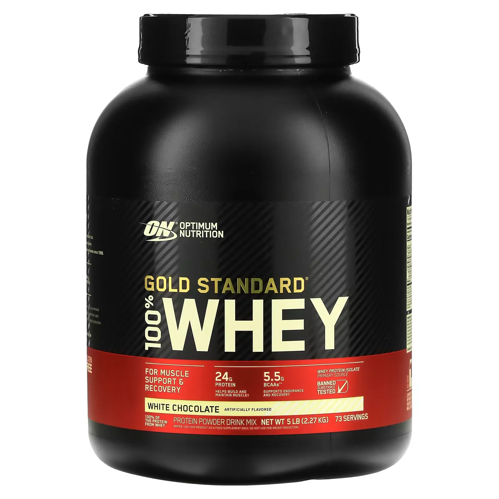 Gold Standard 100% Whey, White Chocolate, 5 lbs (2.27 kg)