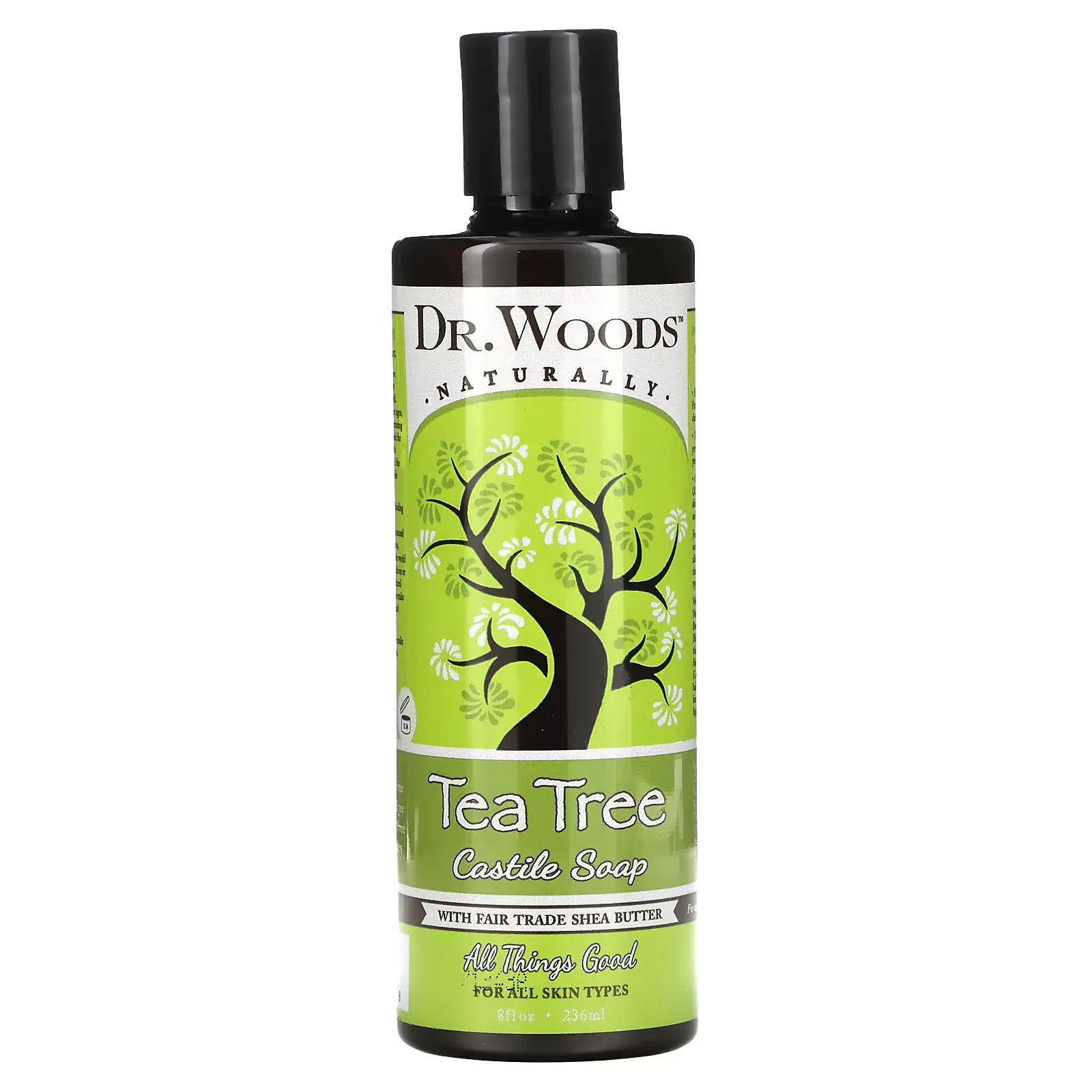 Tea Tree Castile Soap with Fair Trade Shea Butter, 8 fl oz (236 ml)