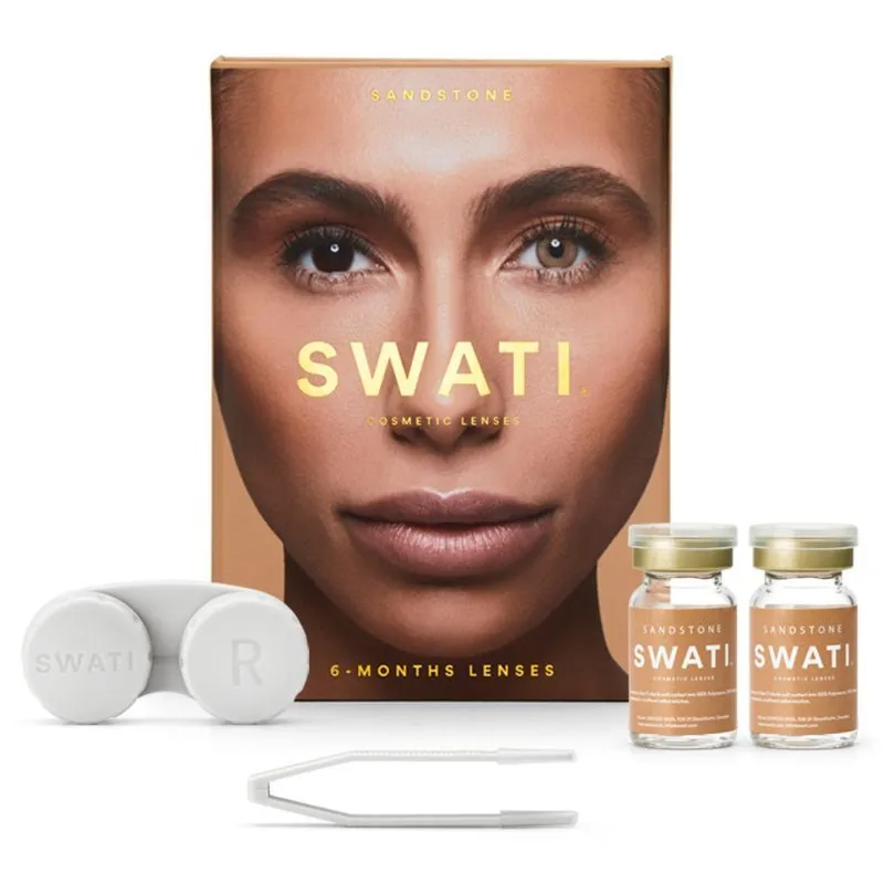 Swati Cosmetics Coloured Lenses - Sandstone Power - 4.75