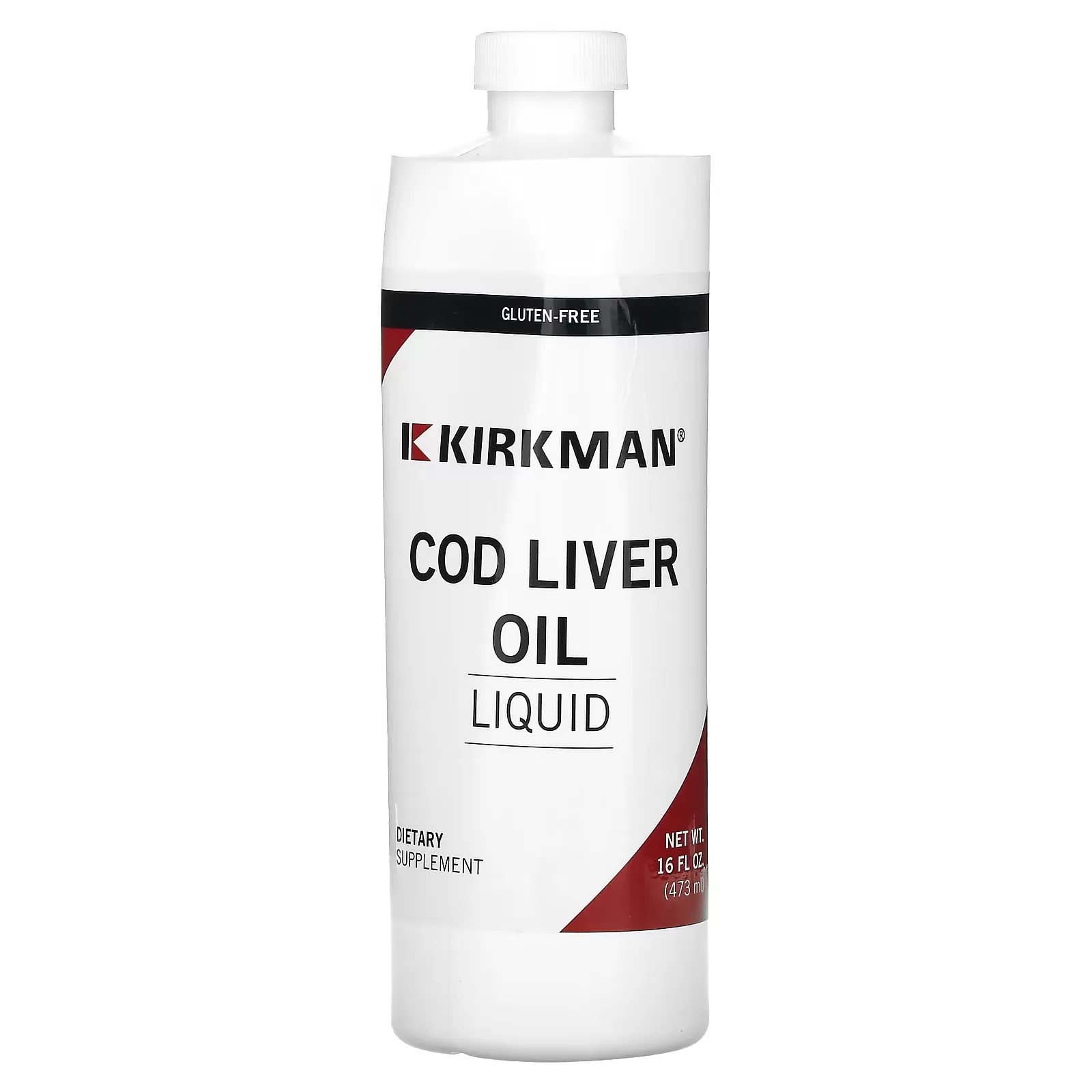 Cod Liver Oil Liquid, Unflavored, 16 fl oz (473 ml)