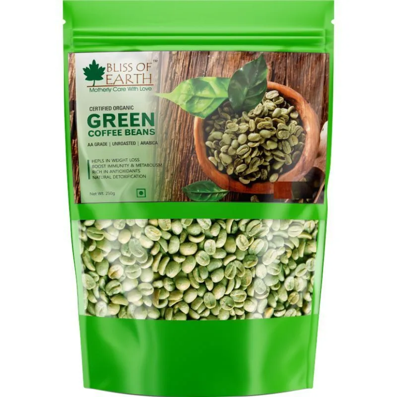 Bliss Of Earth Certified Organic Green Coffee Beans Arabica