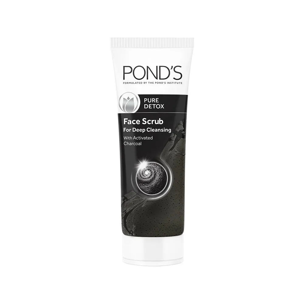 Ponds Pure Detox Face Gel Scrub For Deep Cleansing With Activated Charcoal