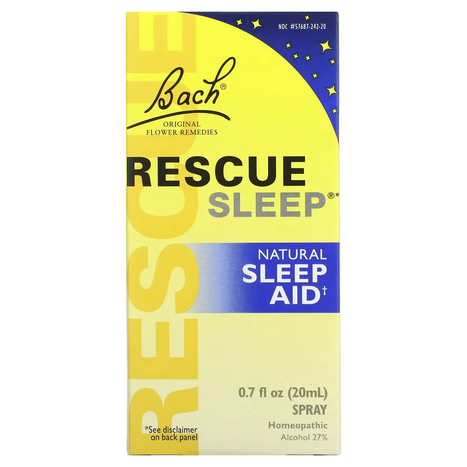 Original Flower Remedies, Rescue Sleep, Natural Sleep Aid, 0.7 fl oz (20 ml) Spray