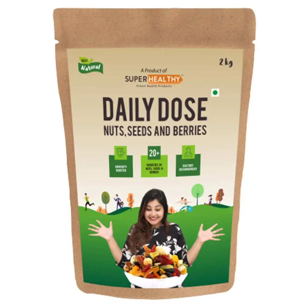 SuperHealthy Daily Dose- Nuts, Seeds & Berries,  2 kg  Natural