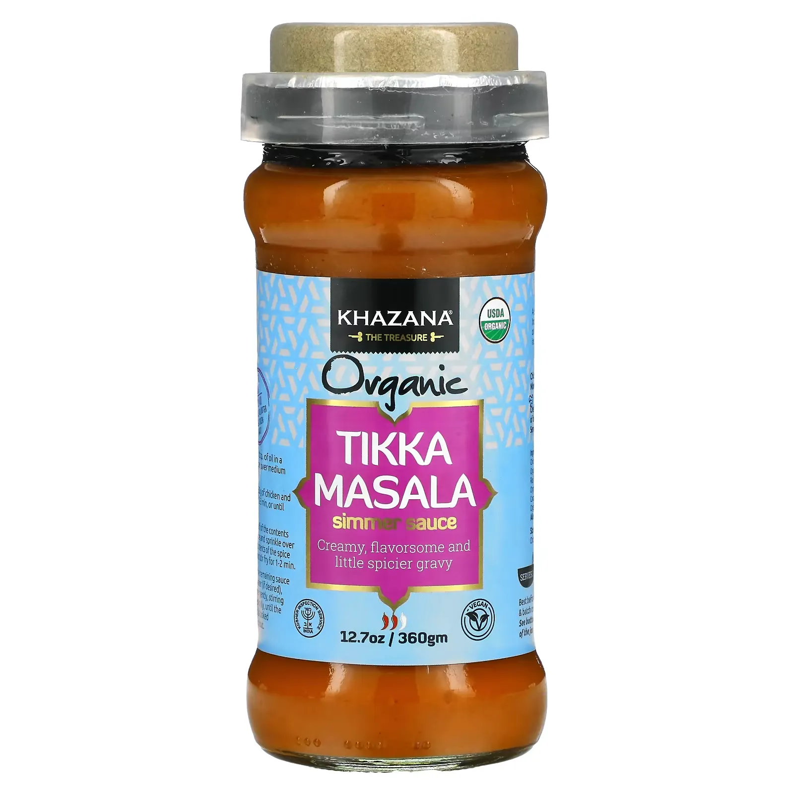 Organic Tikka Masala Simmer Sauce, 12.7 oz (360 g)