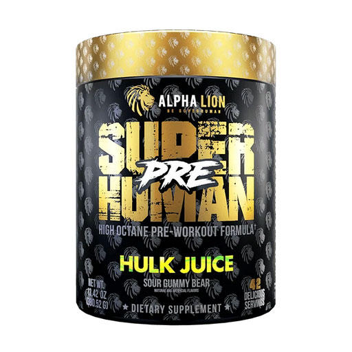 SuperHuman Pre - Hulk Juice (Sour Gummy Bear) - 42 Servings