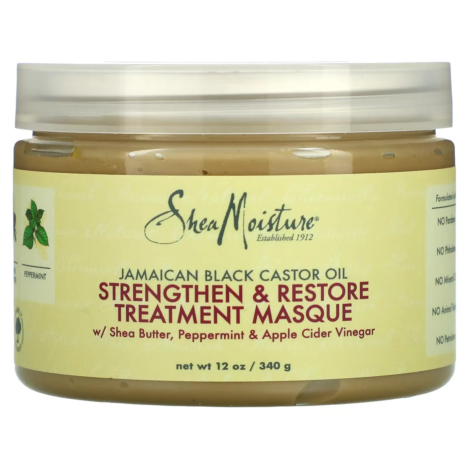 Jamaican Black Castor Oil, Strengthen & Restore Treatment Masque, 12 oz (340 g)