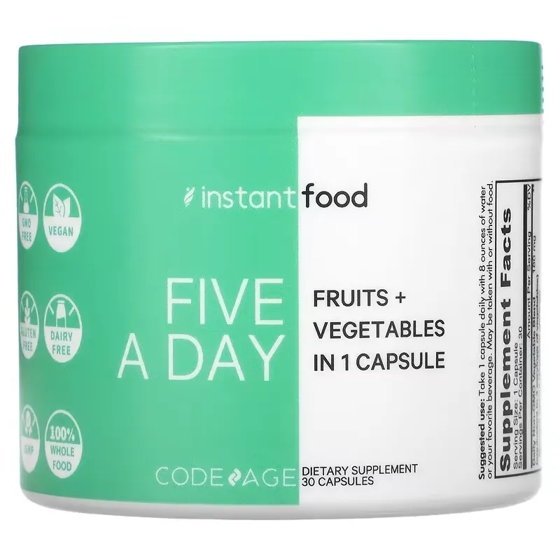 Five A Day, Fruits & Vegetables in 1 Capsule, 30 Capsules