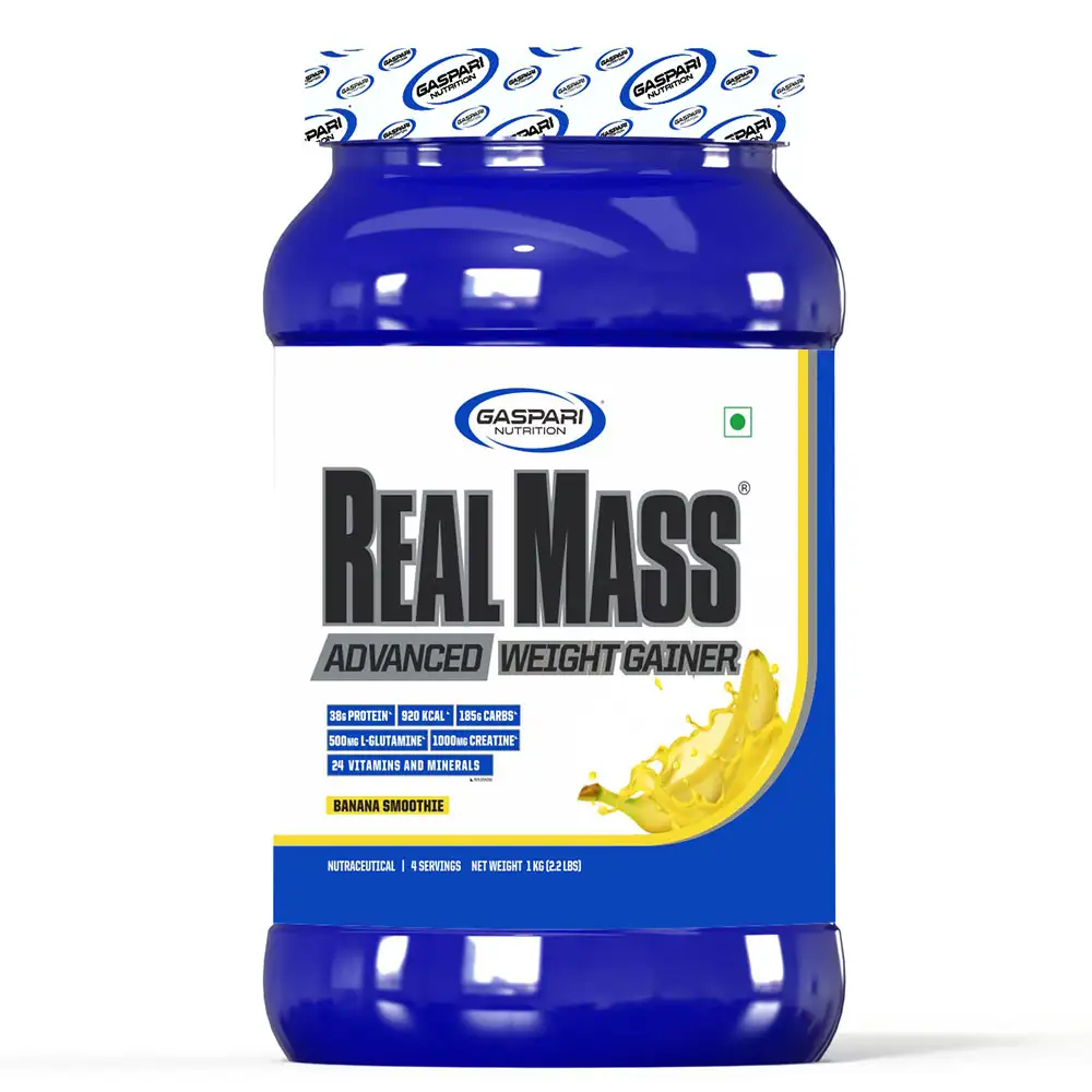 Gaspari Nutrition Real Mass Advanced,  2.2 lb  Banana Smoothie