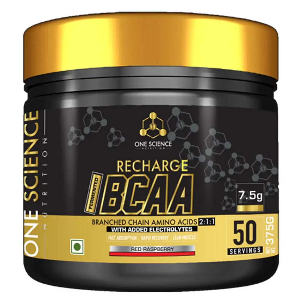 One Science Recharge BCAA,  0.826 lb  50 Servings  Red Raspberry