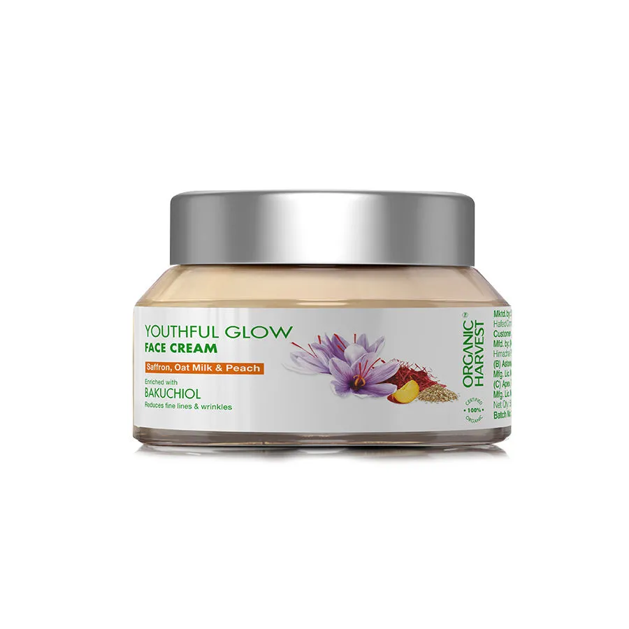 Organic Harvest Youthful Glow Face Cream With Saffron