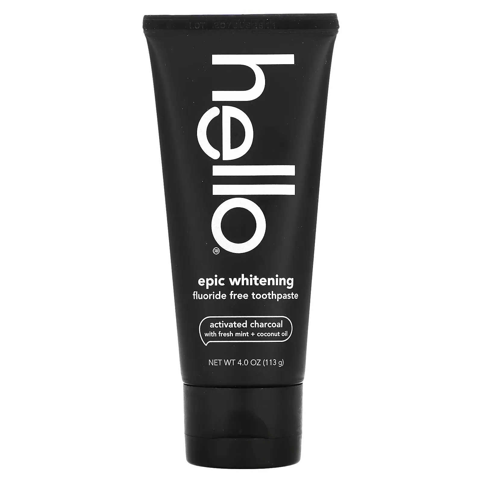 Epic Whitening Fluoride Free Toothpaste, Activated Charcoal, With Fresh Mint & Coconut Oil, 4 oz (113 g)