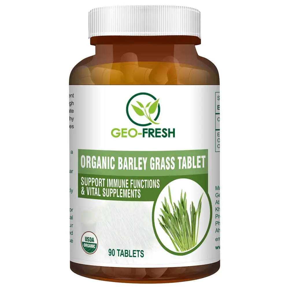 Geo Fresh Organic Barley Grass 500 mg,  90 tablet(s)  Unflavoured