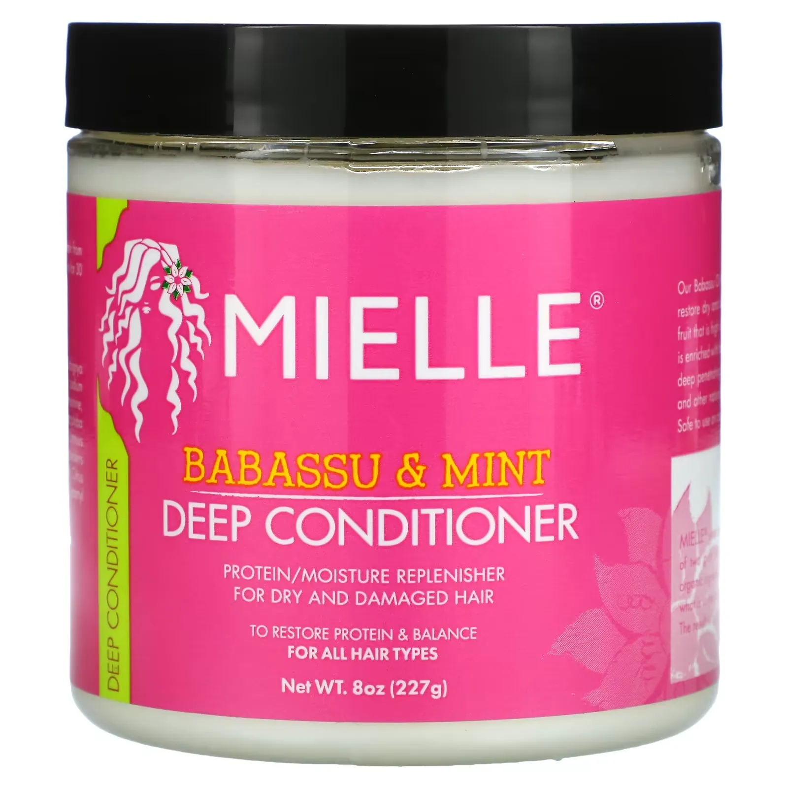 Deep Conditioner, For All Hair Types, Babassu & Mint, 8 oz (227 g)