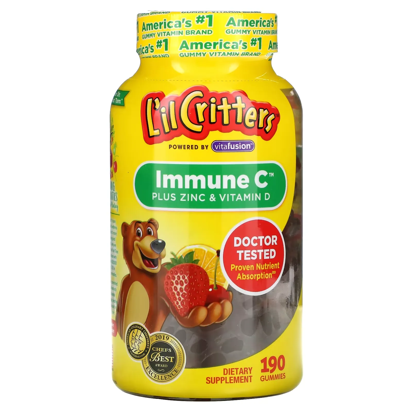 Immune C Plus Zinc & Vitamin D, 190 Gummies