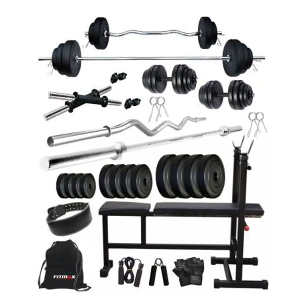 Fitmax PVC 105KG COMBO 6 SL Home Gym Kit