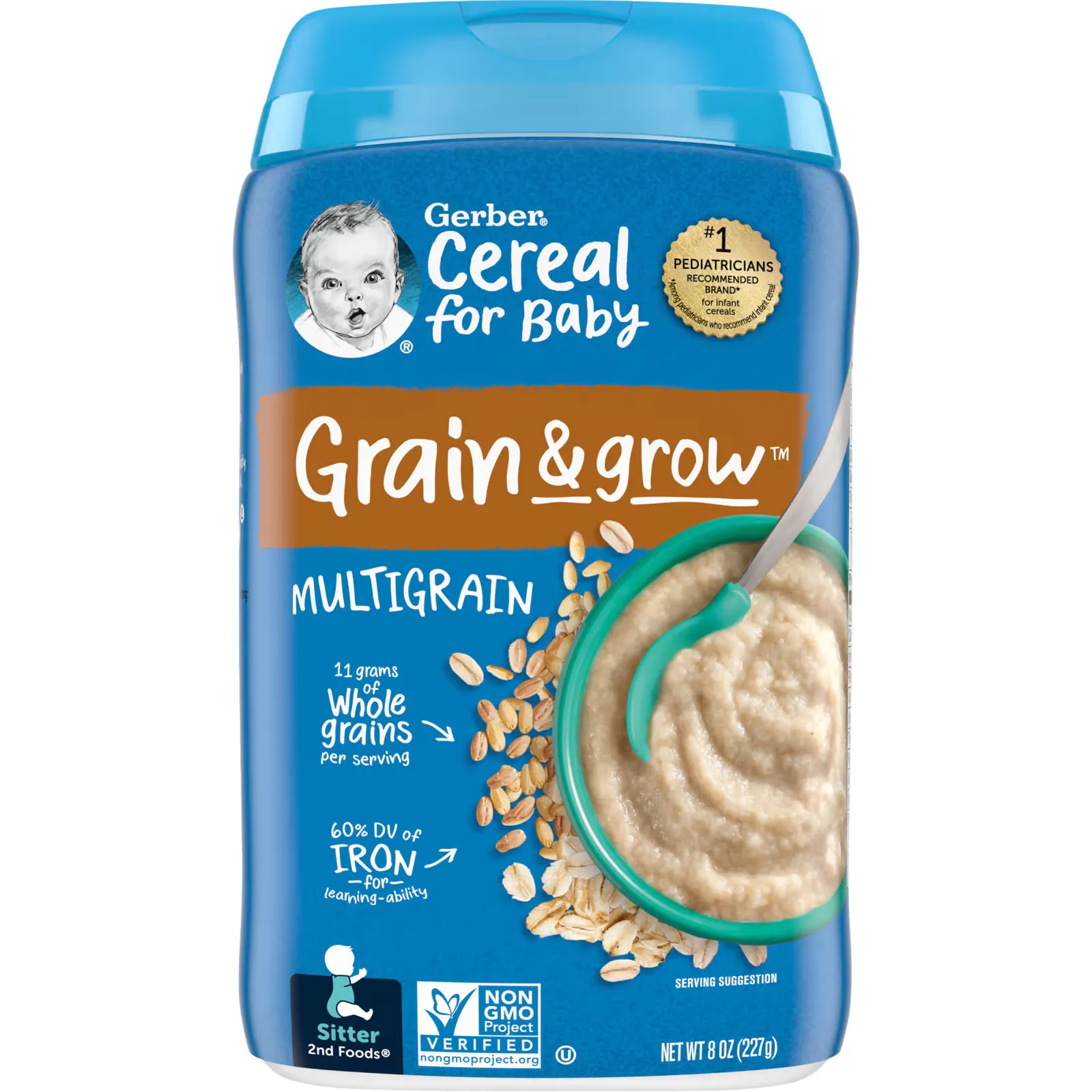 Cereal for Baby,  Grain & Grow, 2nd Foods, MultiGrain, 8 oz (227 g)