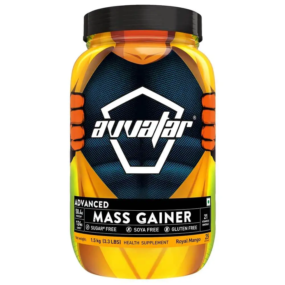 Avvatar Advanced Mass Gainer,  3.3 lb  Royal Mango