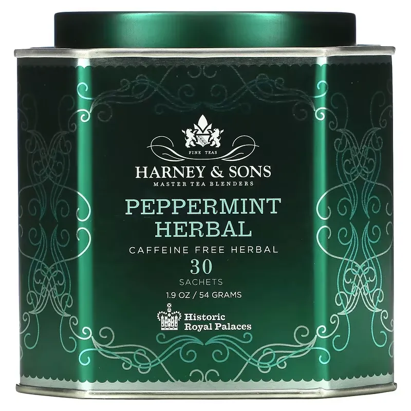 Peppermint Herbal, Caffeine Free, 30 Sachets, 1.9 oz (54 g)