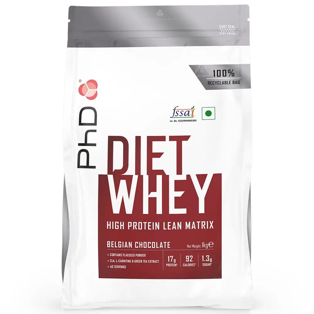 PhD Diet Whey,  2.2 lb  Belgian Chocolate