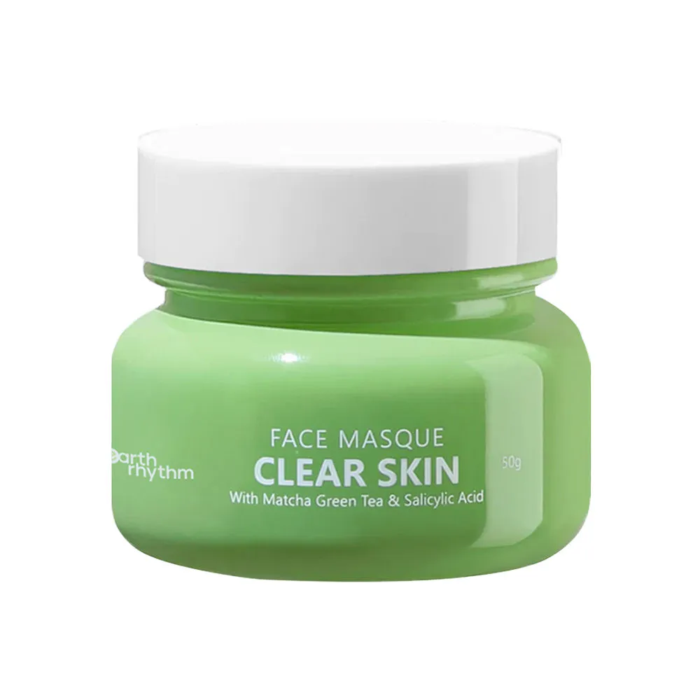 Earth Rhythm Clear Skin Face Masque With Matcha Green Tea