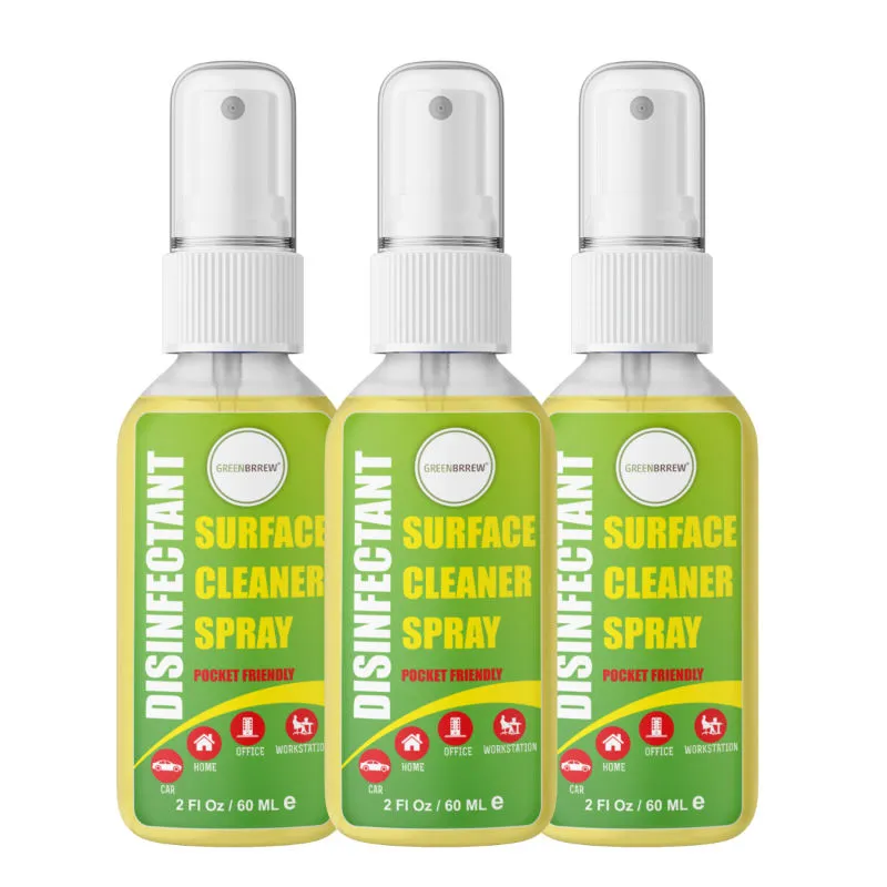 Greenbrrew Disinfectant Surface Cleaner Spray - Pack of 3