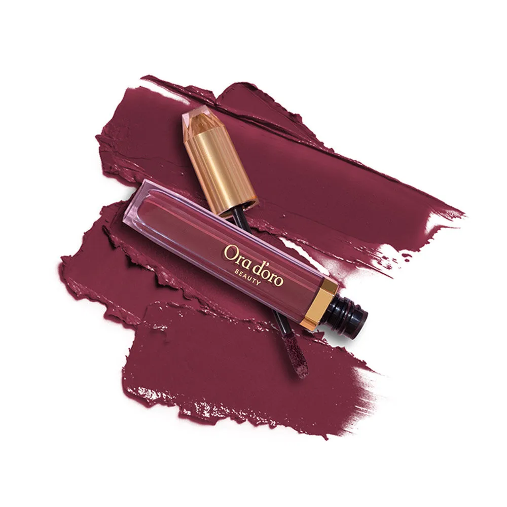 Ora d'oro Beauty Spectrum Liquid Lip Matte With Hyaluronic Acid - Vino