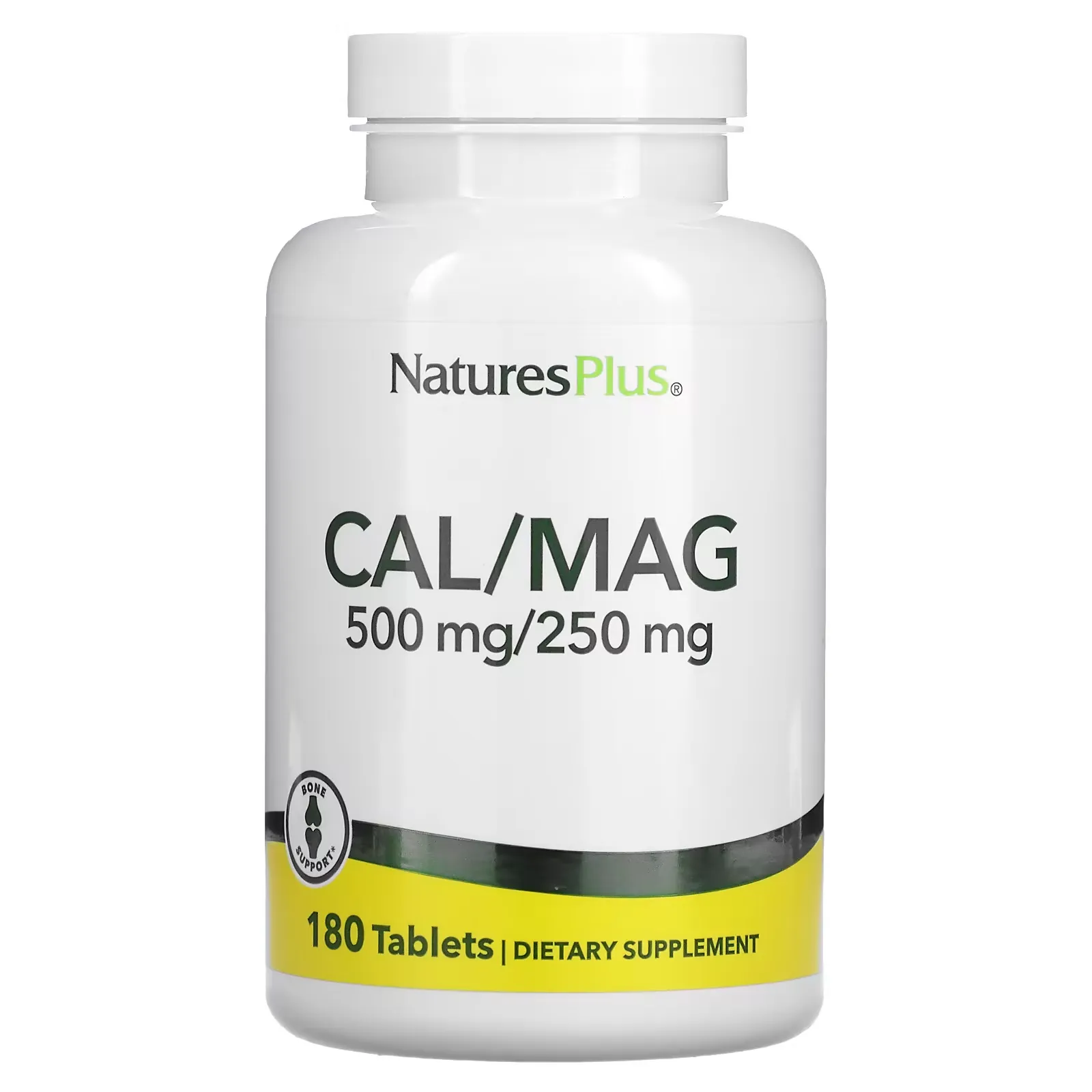 Cal/Mag, 500 mg/250 mg, 180 Tablets