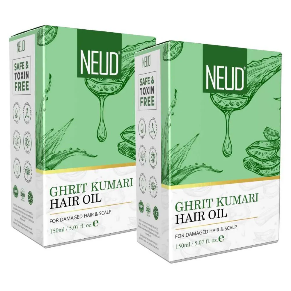 Neud Premium Ghrit Kumari Hair Oil for Men & Women - Pack of 2