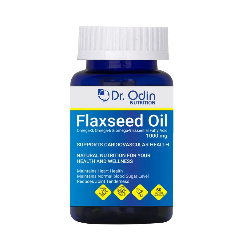 Dr. Odin Flaxseed Oil Capsules 1000 Mg With Omega 3,6, & 9 Fatty Acid