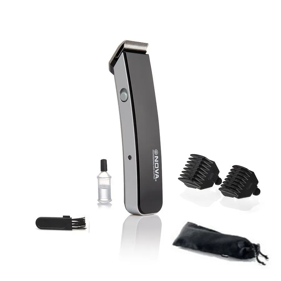 Nova NHT-1045 Rechargeable Cordless , 30 Minutes Runtime Beard Trimmer for Men (Black)