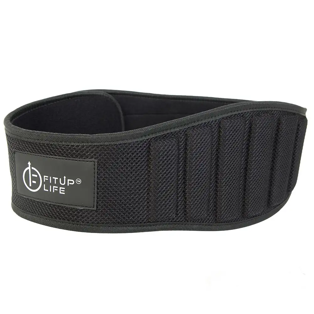 Fitup Life Gym Belt Back & Abdomen Support,  Black  Medium