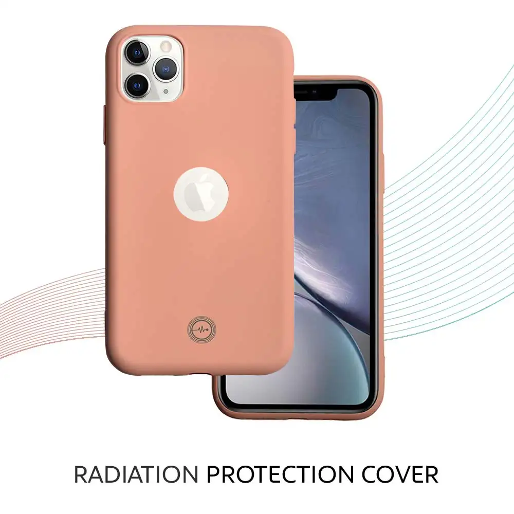 Envirocover Silicon Back Cover for Apple iPhone XI Pro,  with Radiation Protection Technology (Pink)