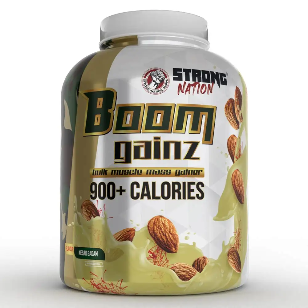 Strong Nation Supps Boom Gainz,  6.6 lb  Kesar Badam