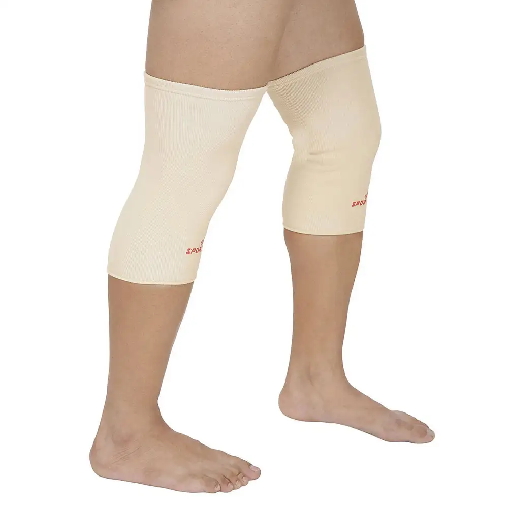 SportSoul Premium Compression Knee Support,  Beige  Medium (1 Piece)