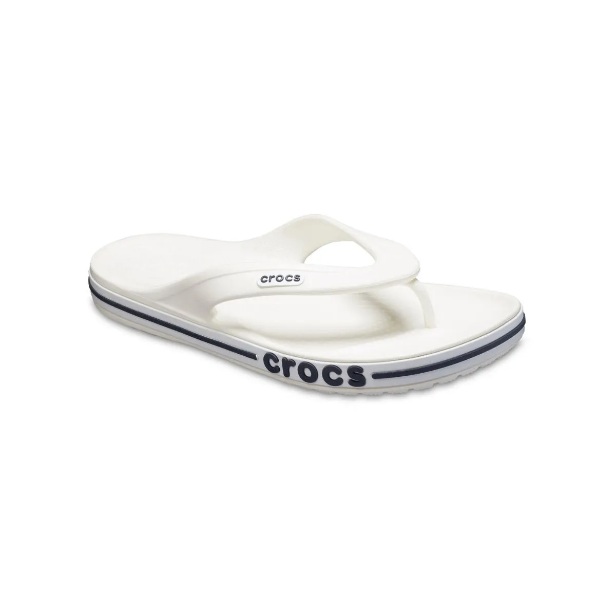 Crocs White Bayaband Unisex Flipflops (EURO 39-40)