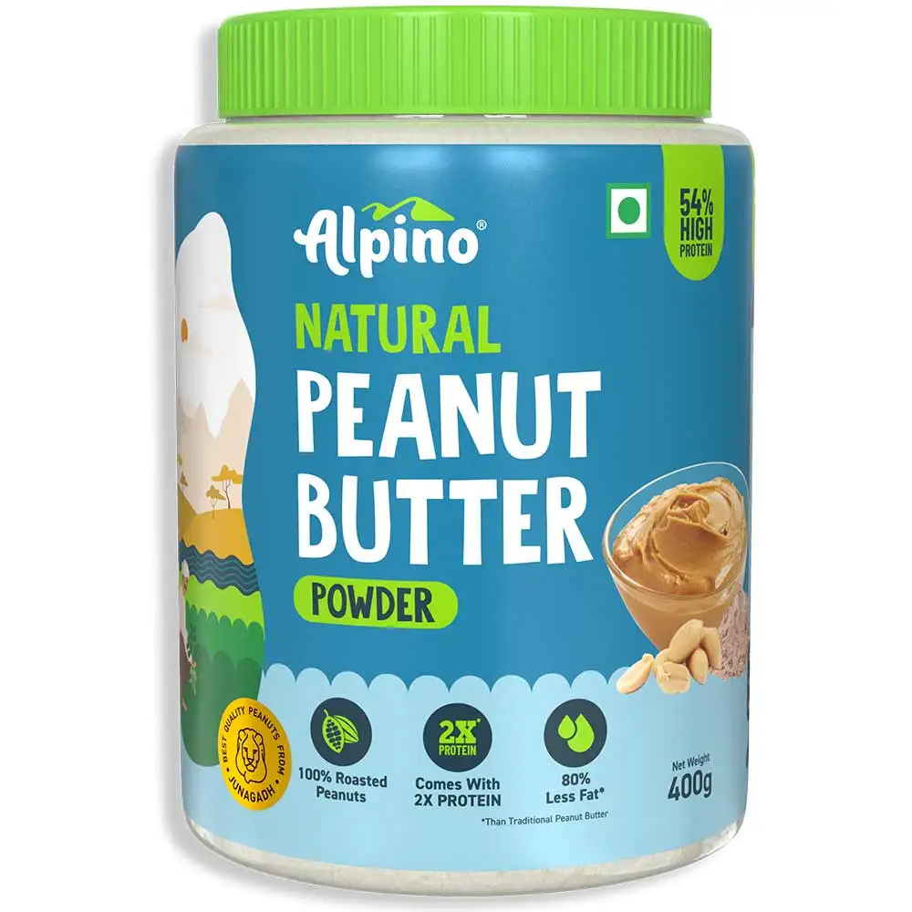 Alpino Peanut Butter Powder,  0.400 kg  Natural