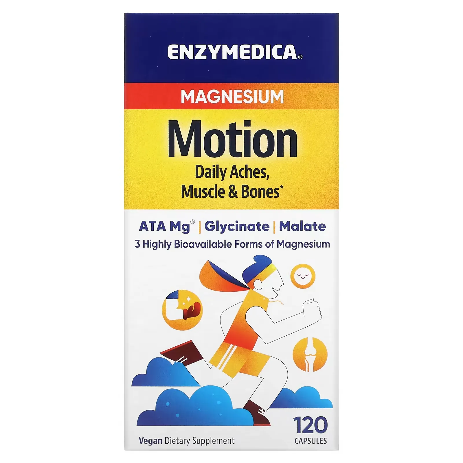 Magnesium, Motion, 120 Capsules