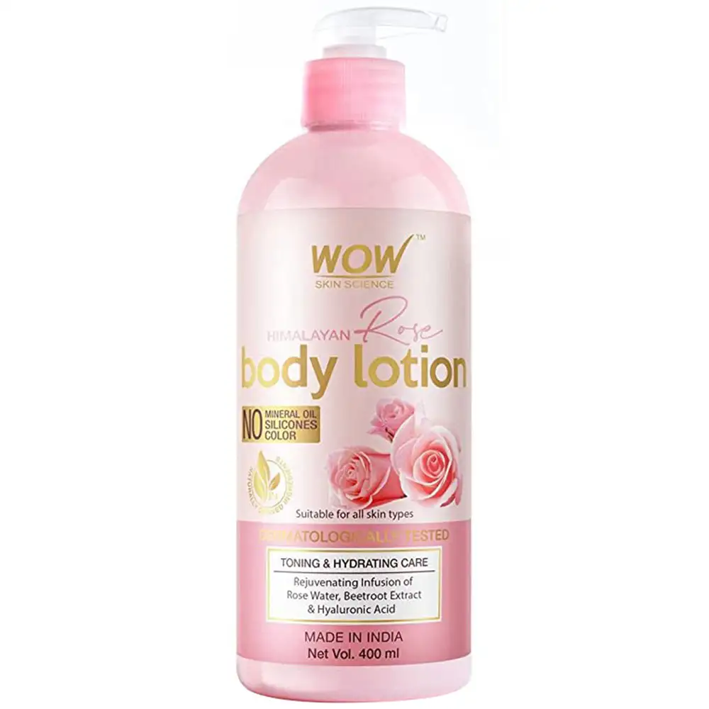 WOW Skin Science Himalayan Rose Body Lotion,  400 ml  for All Skin Types