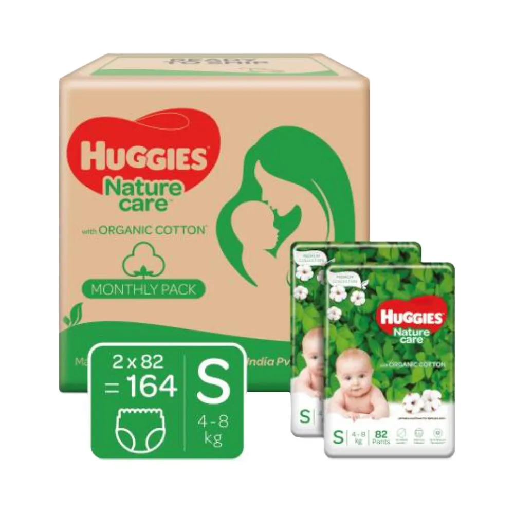 Huggies Nature Care Pants - Monthly Pack - Small Size Diaper Pants