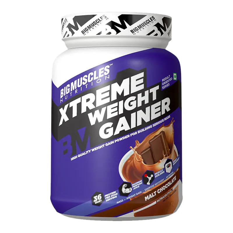 Big Muscles Nutrition Xtreme Weight Gainer Malt Chocolate Powder