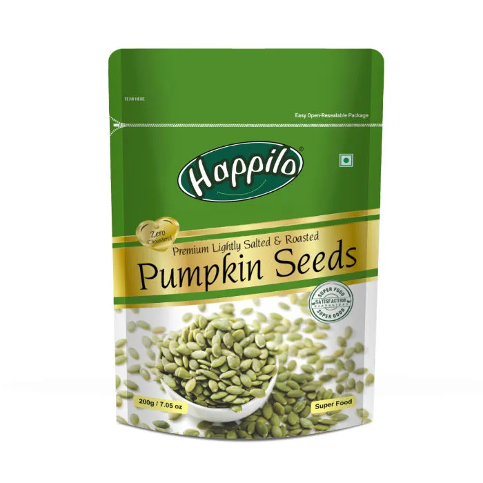 Happilo Premium Pumpkin Seeds - Roasted, Lightly Salted