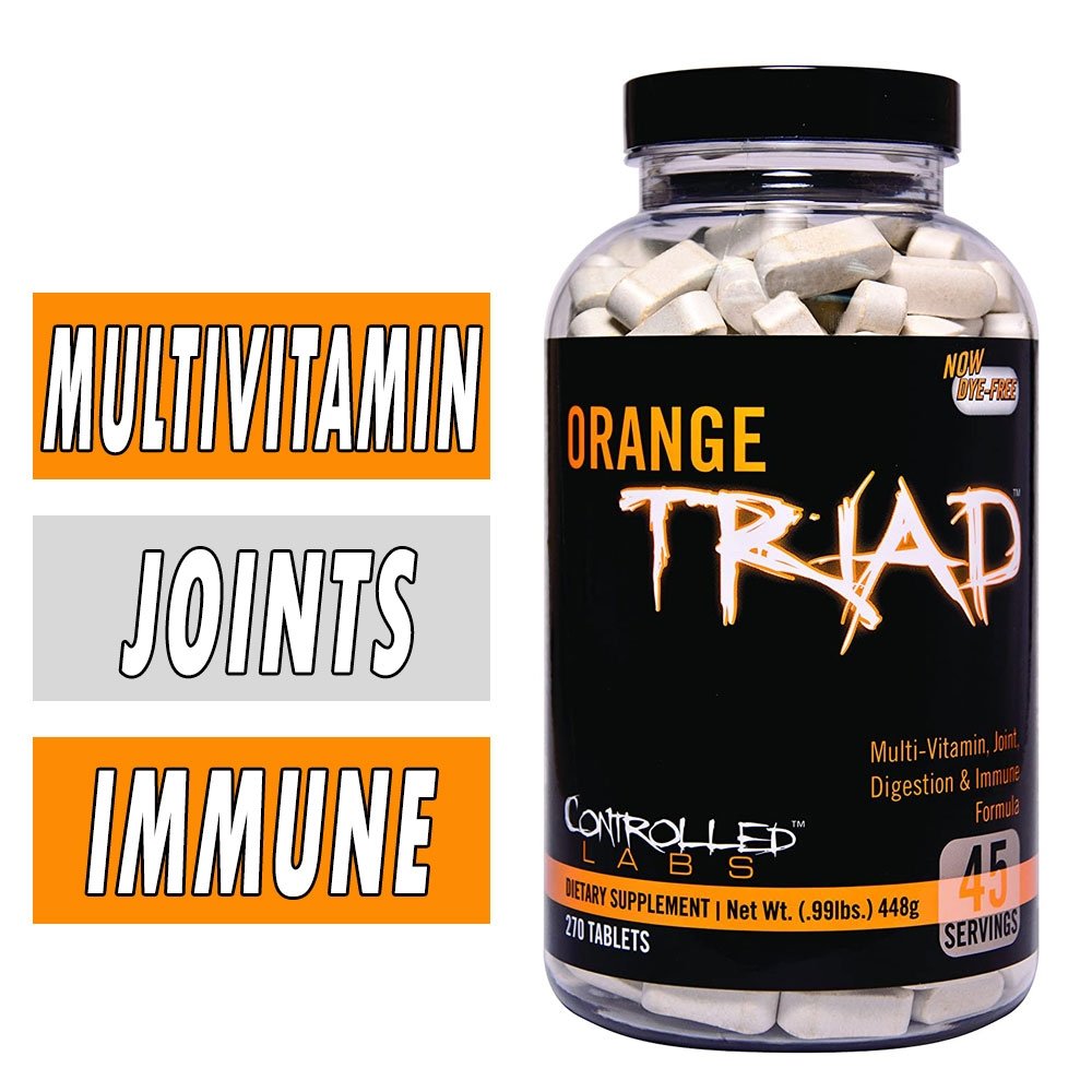 Orange Triad MultiVitamin - Controlled Labs - 270 Tablets