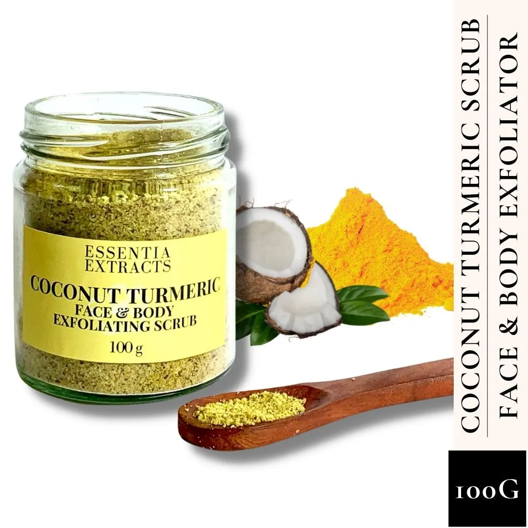 Essentia Extracts Coconut Turmeric Scrub