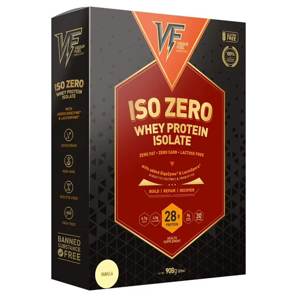 Vigour Fuel Iso Zero Whey Protein Isolate,  2 lb  Vanilla