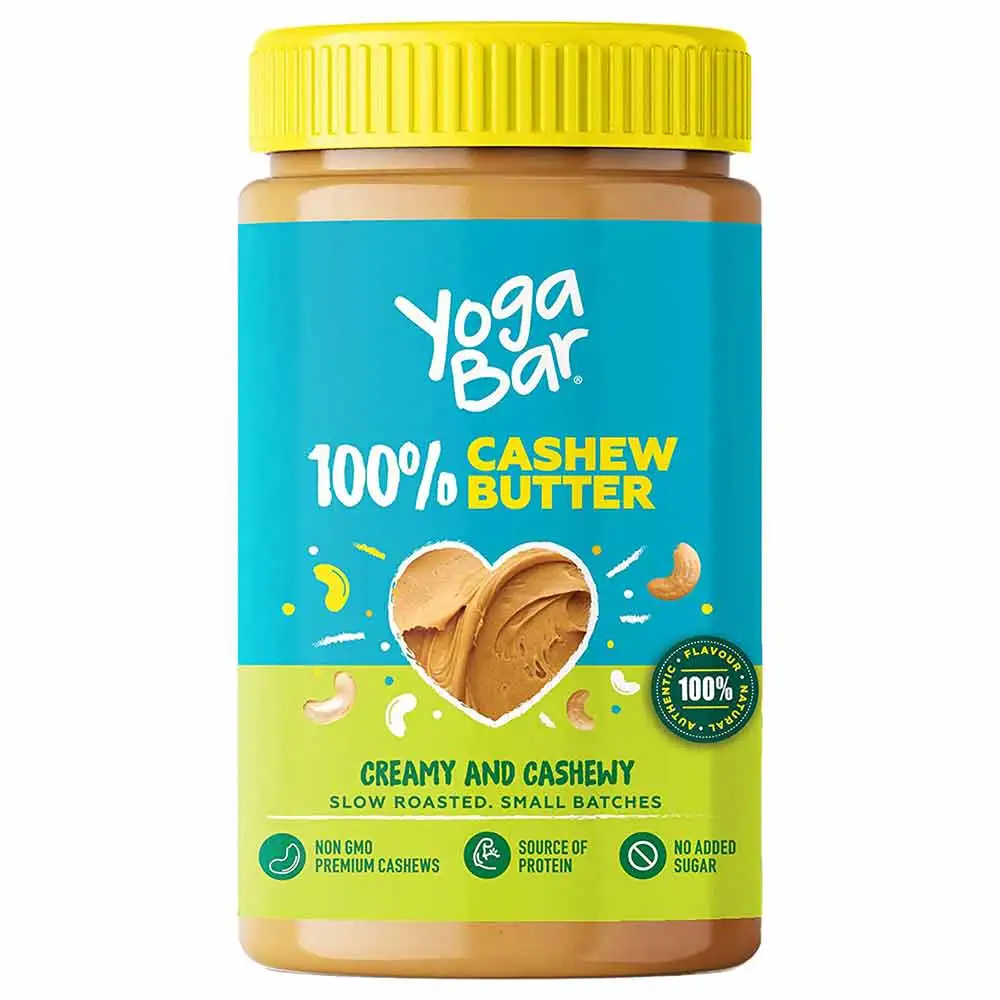 Yogabar 100% Cashew Butter,  Creamy & Cashewy  0.400 kg