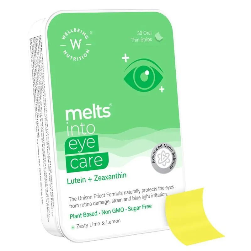 Wellbeing Nutrition Melts Eye Care Digital Strain Guard With Lutemax2020 (Lutein + Zeaxanthin)