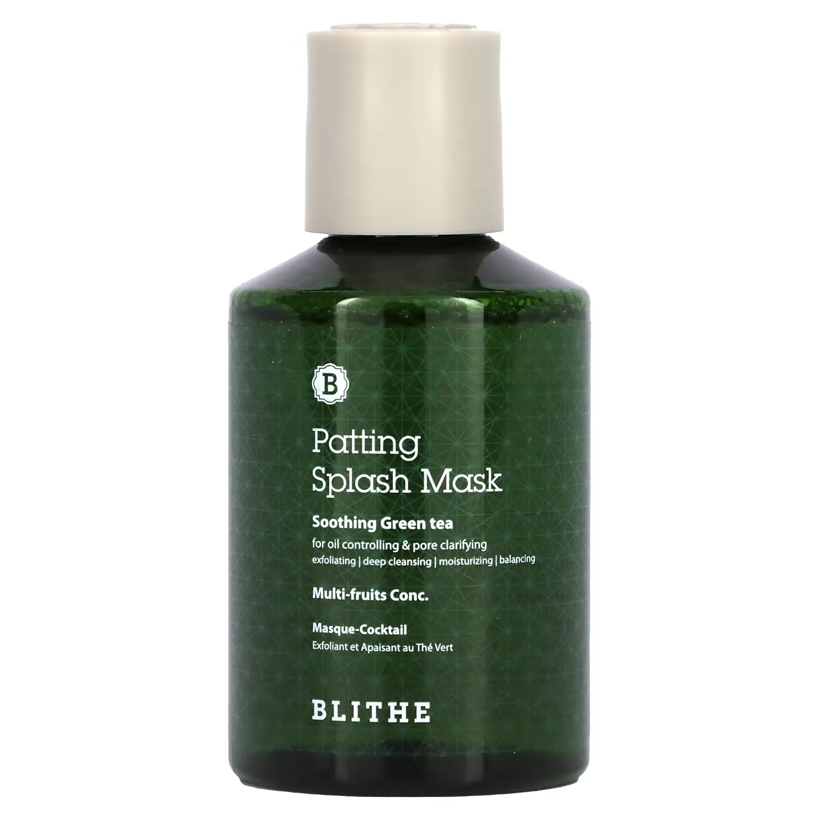 Patting Splash Beauty Mask, Soothing & Healing Green Tea, 5.07 fl oz (150 ml)